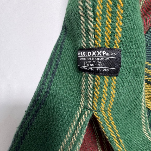10 Deep Baja Hoodie Large Striped Pullover Streetwear Green - Picture 3 of 8